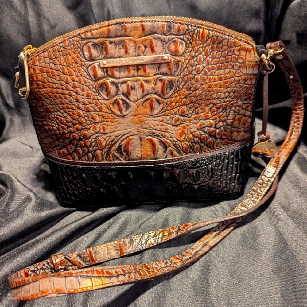 Brahmin Crocodile Skin Crossbody Bag